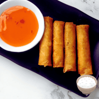 4pcs Lumpia w/ Rice